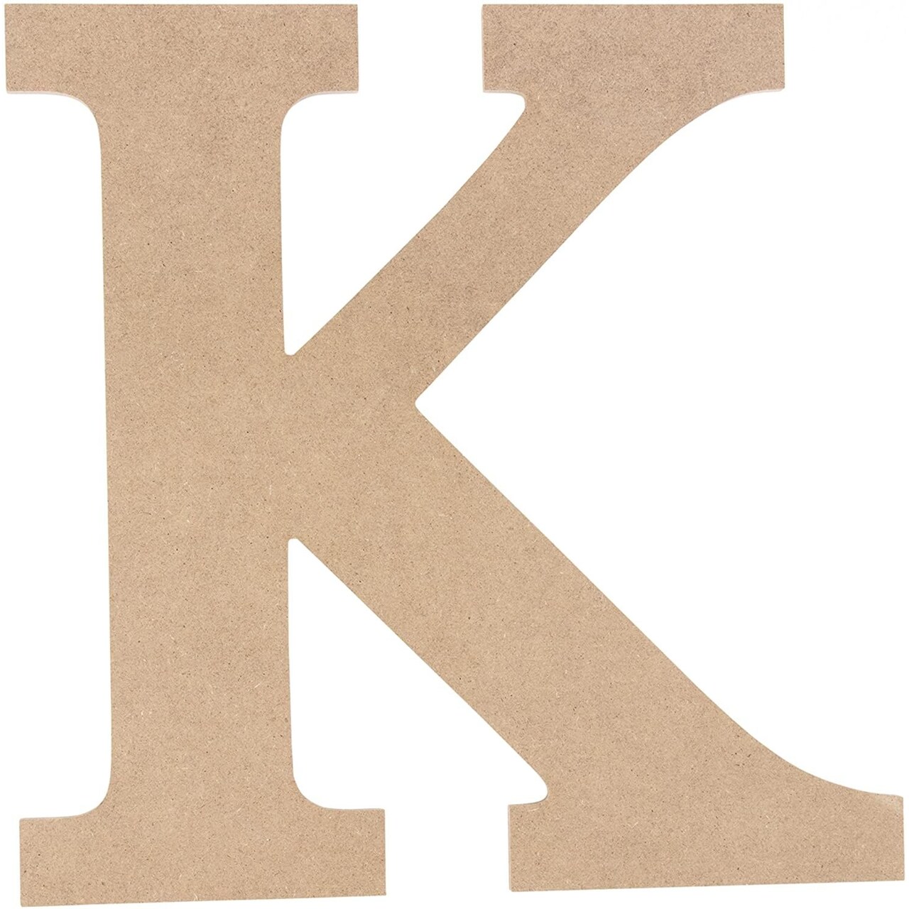 Juvale Unfinished Wooden Letters, Greek Letter K for Kappa (11.6 in.)